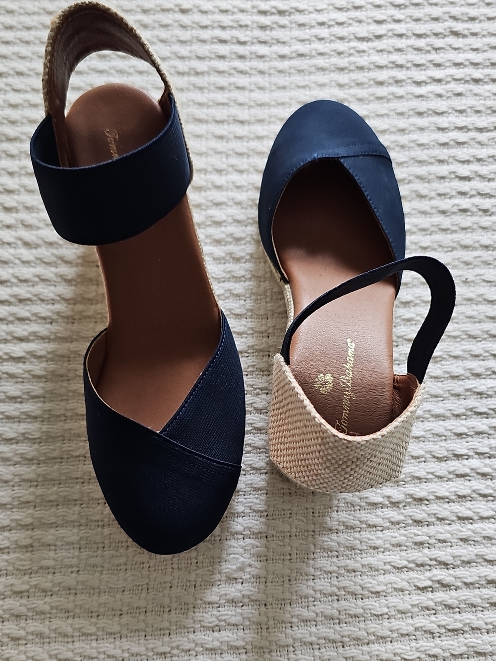 Women’s Navy Slingback Espadrille Flats